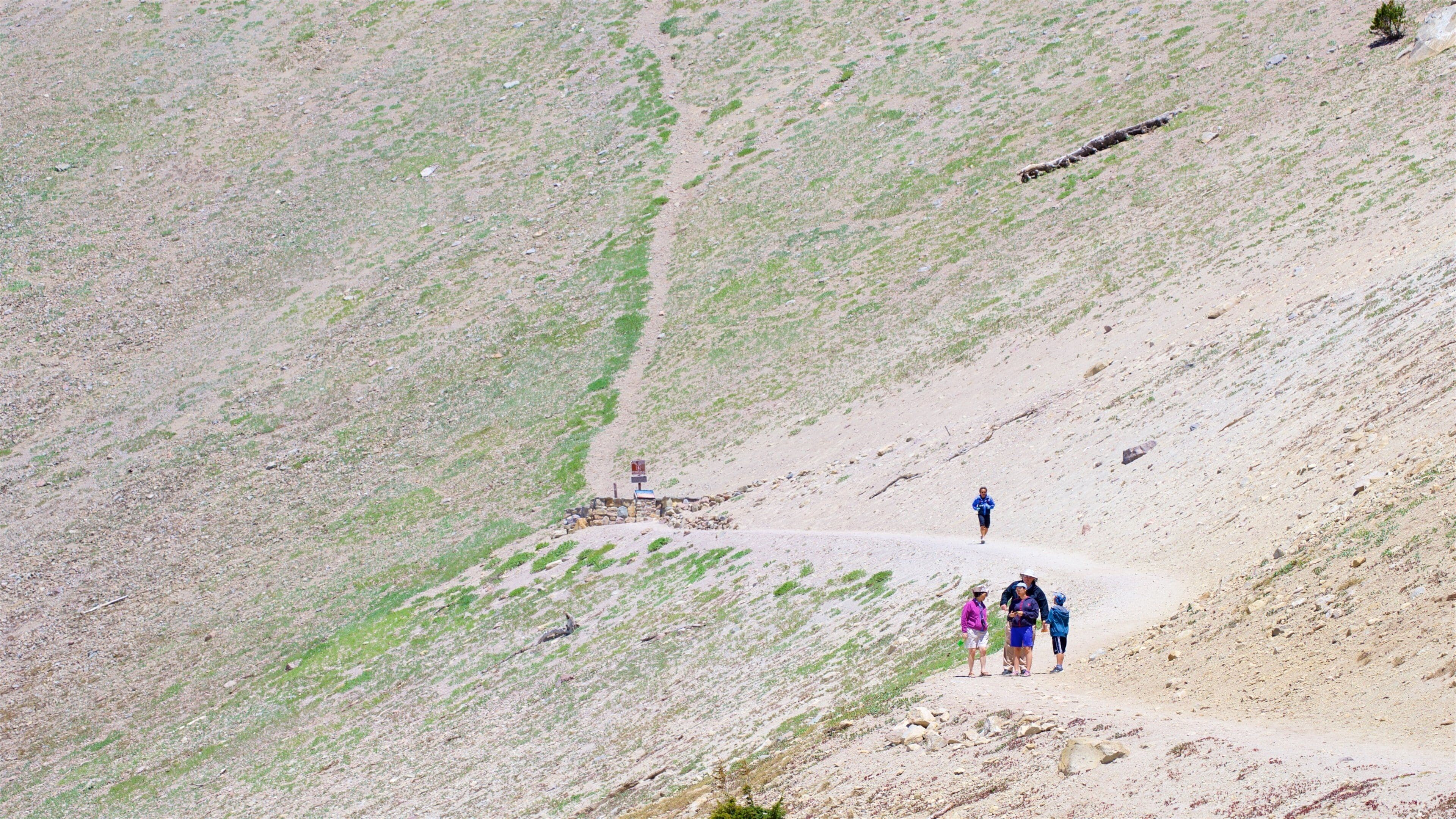 밀 크릭 을 보여주는 하이킹 또는 걷기 과 한적한 풍경 뿐만 아니라 소규모 사람들