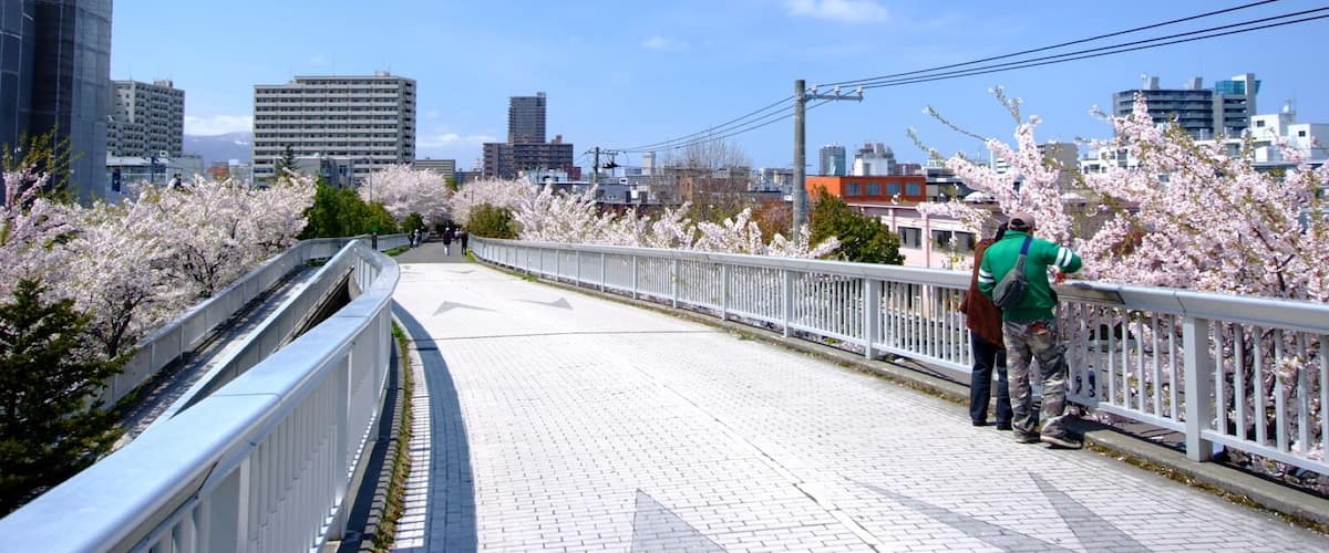 北海道道1148号札幌恵庭自転車道線(Shiroishi cycling road)