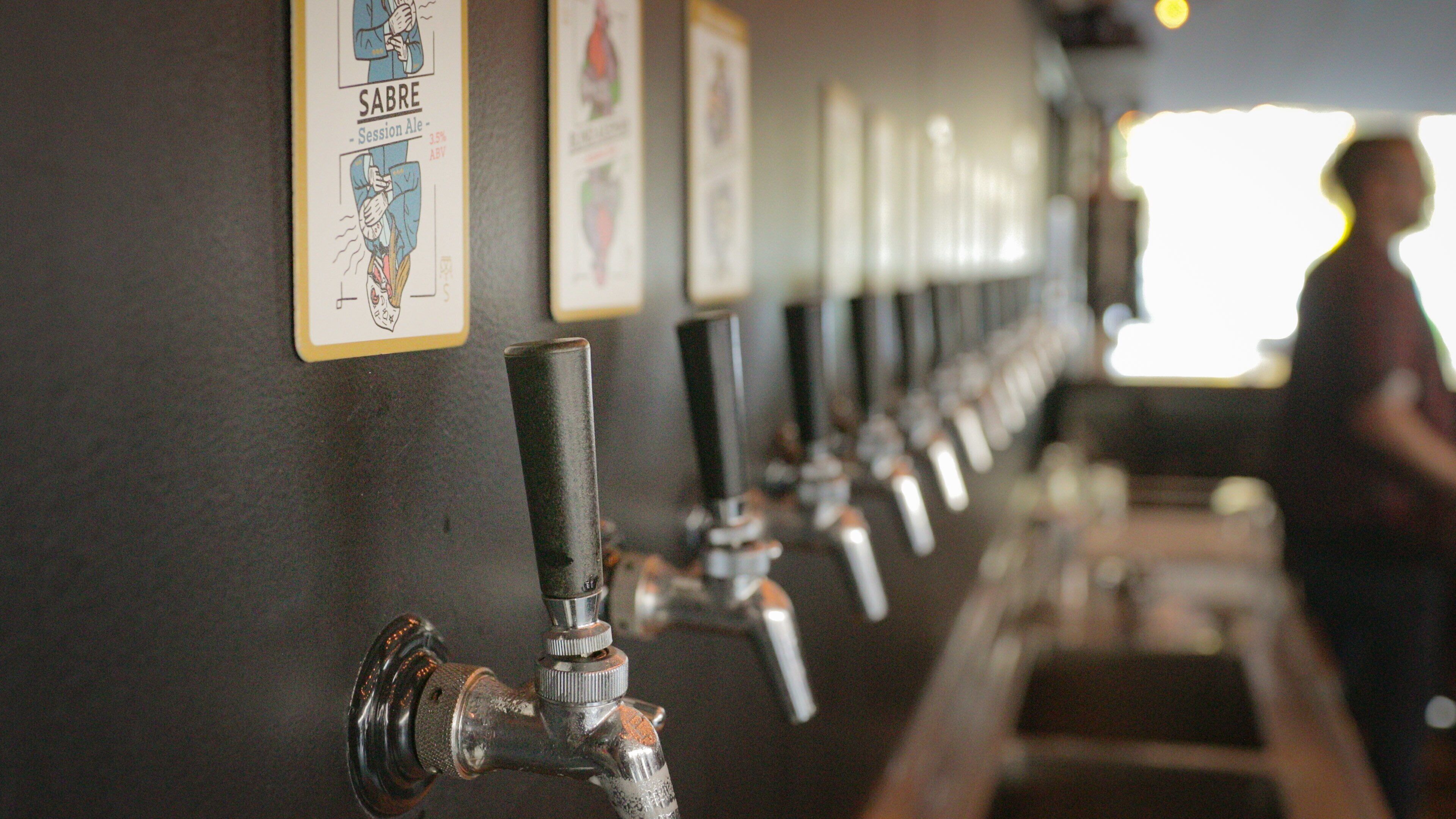 All Inn Brewing Co. showing a bar