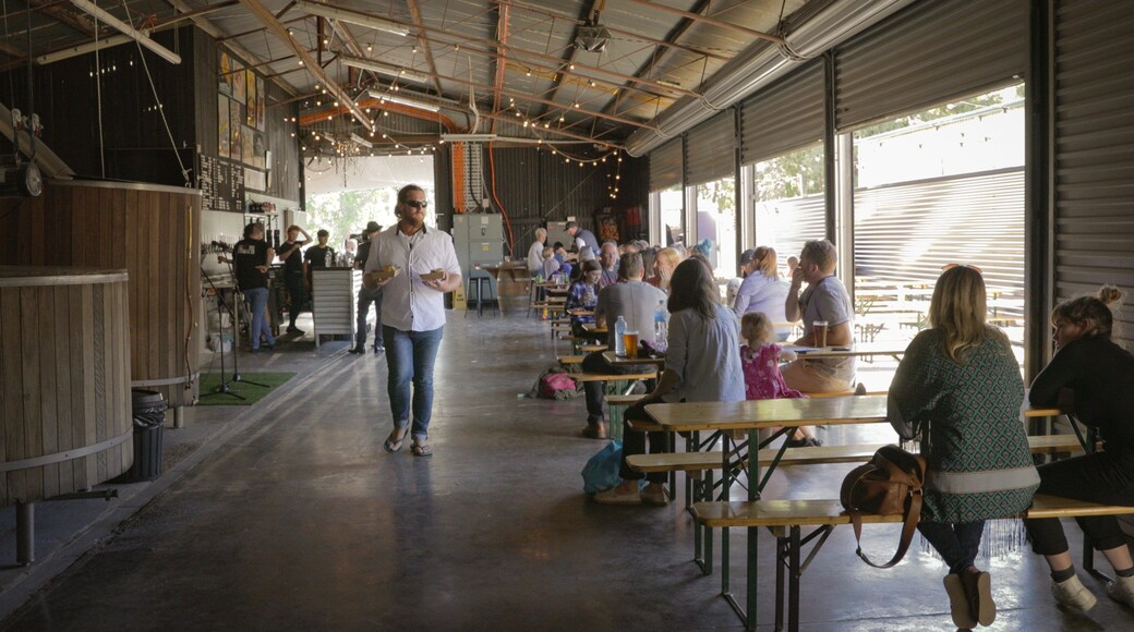 All Inn Brewing Co. which includes interior views as well as a small group of people