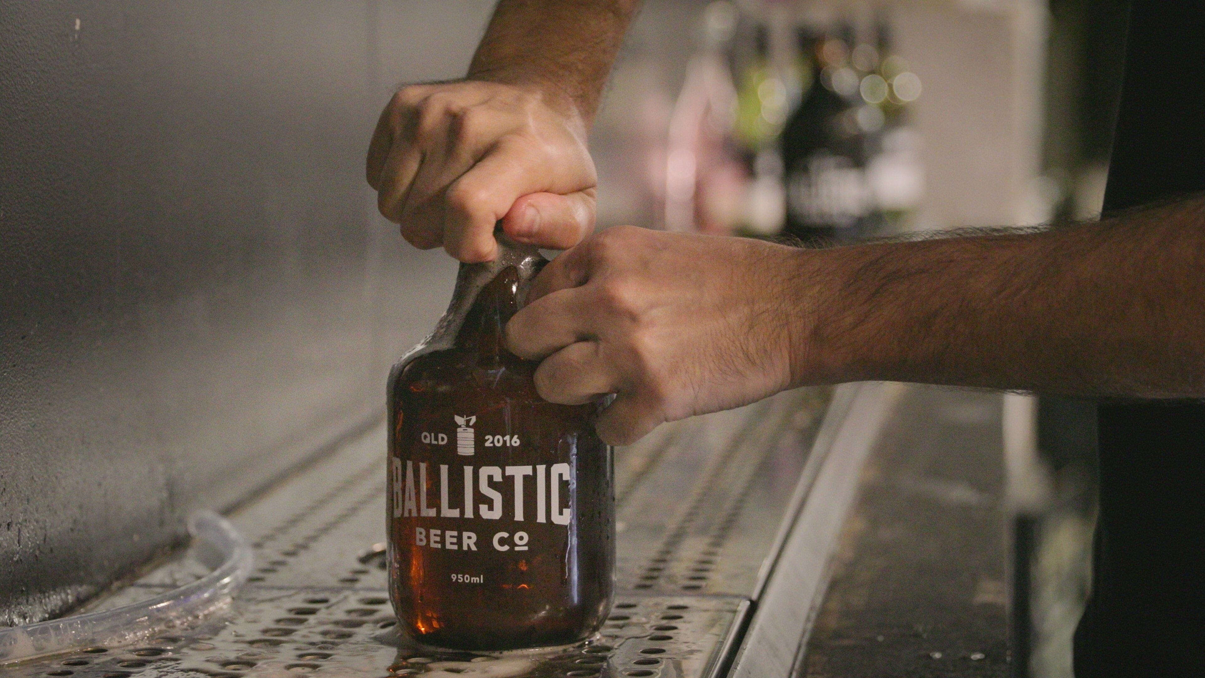 Ballistic Beer Co. which includes drinks or beverages