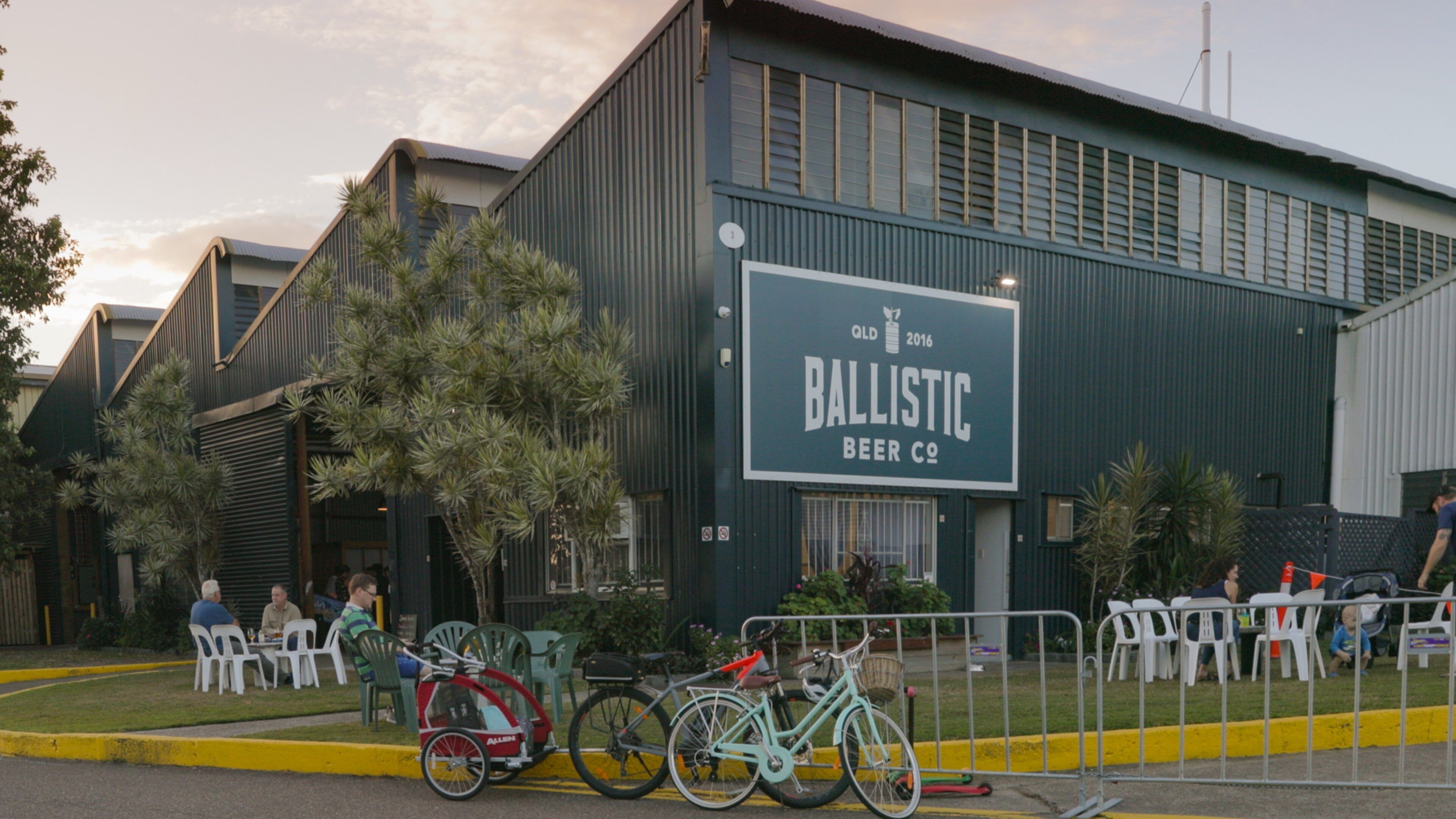 Ballistic Beer Co. showing signage