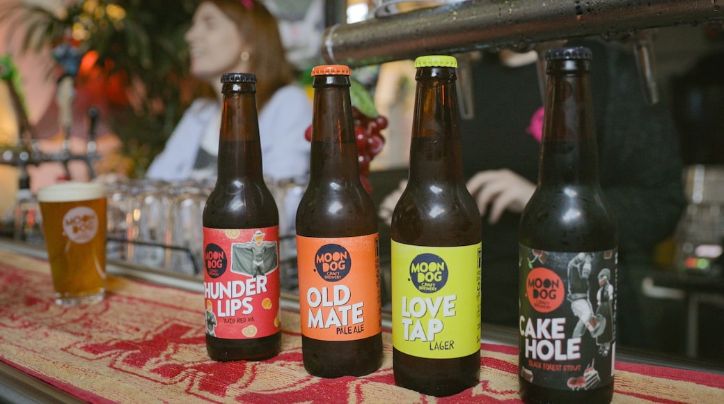 Moon Dog Craft Brewery which includes a bar and drinks or beverages