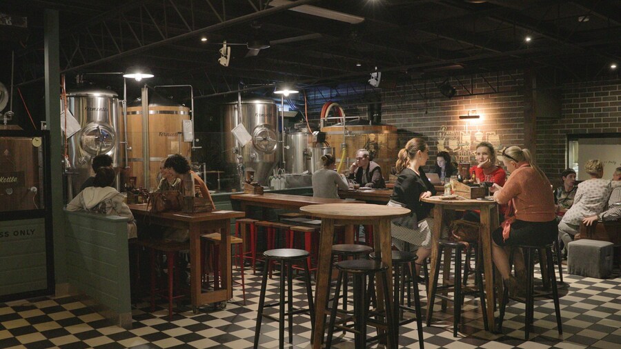 Brisbane Brewing Co. which includes nightlife, a bar and interior views