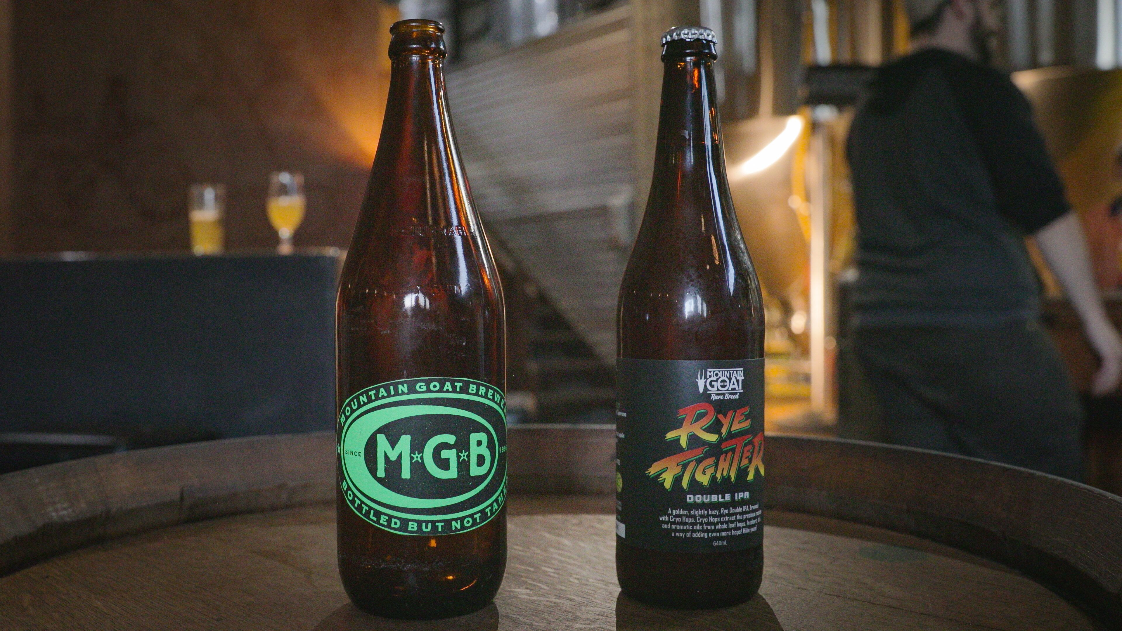 Mountain Goat Beer Brewery featuring a bar and drinks or beverages