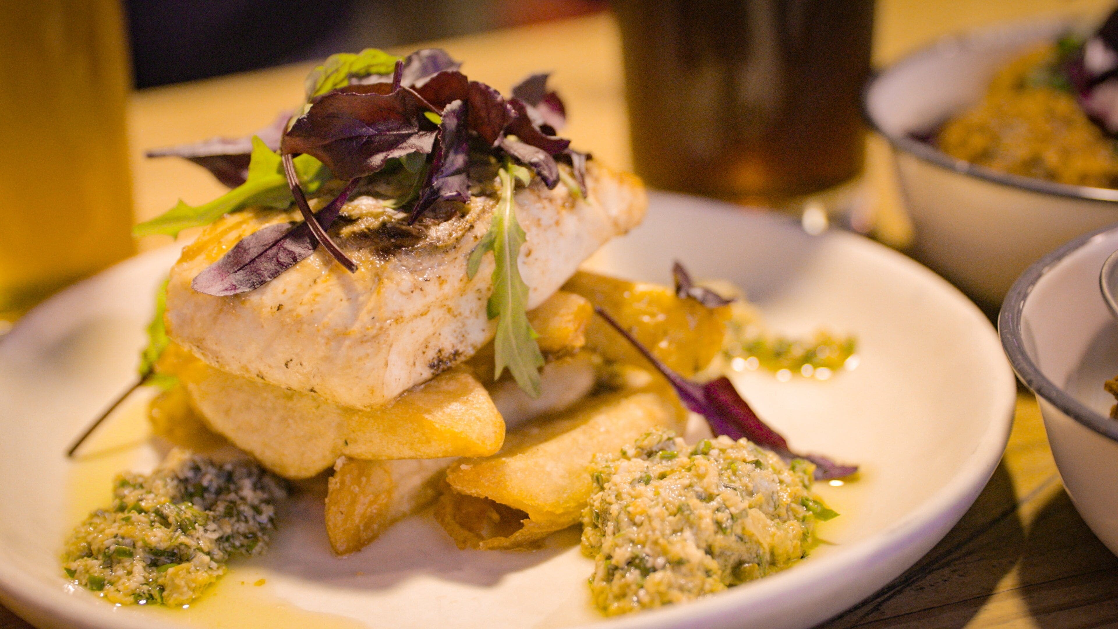 The Public Brewery which includes food