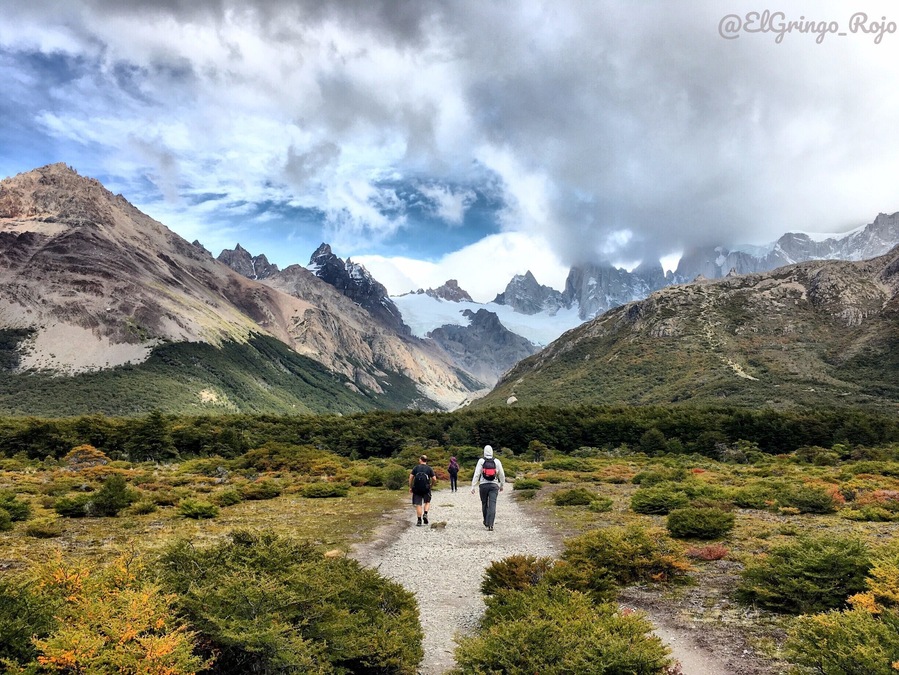 The journey to Tres Lagos takes you from a glacial stream bed to the footsteps of an Andean glacier at the base of Fitz Roy. Many things in life are better shared with friends, this hike was definitely one of them.
#TakeAHike with friends.
#Argentina "FitzRoy "Patagonia