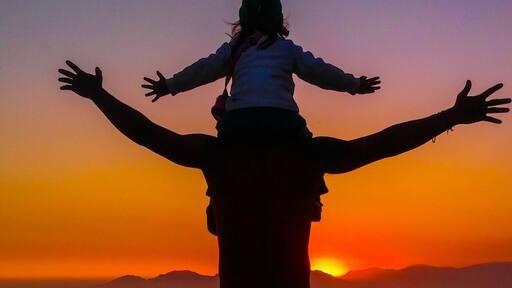 Apreciar el atardecer con los seres que estimo !!