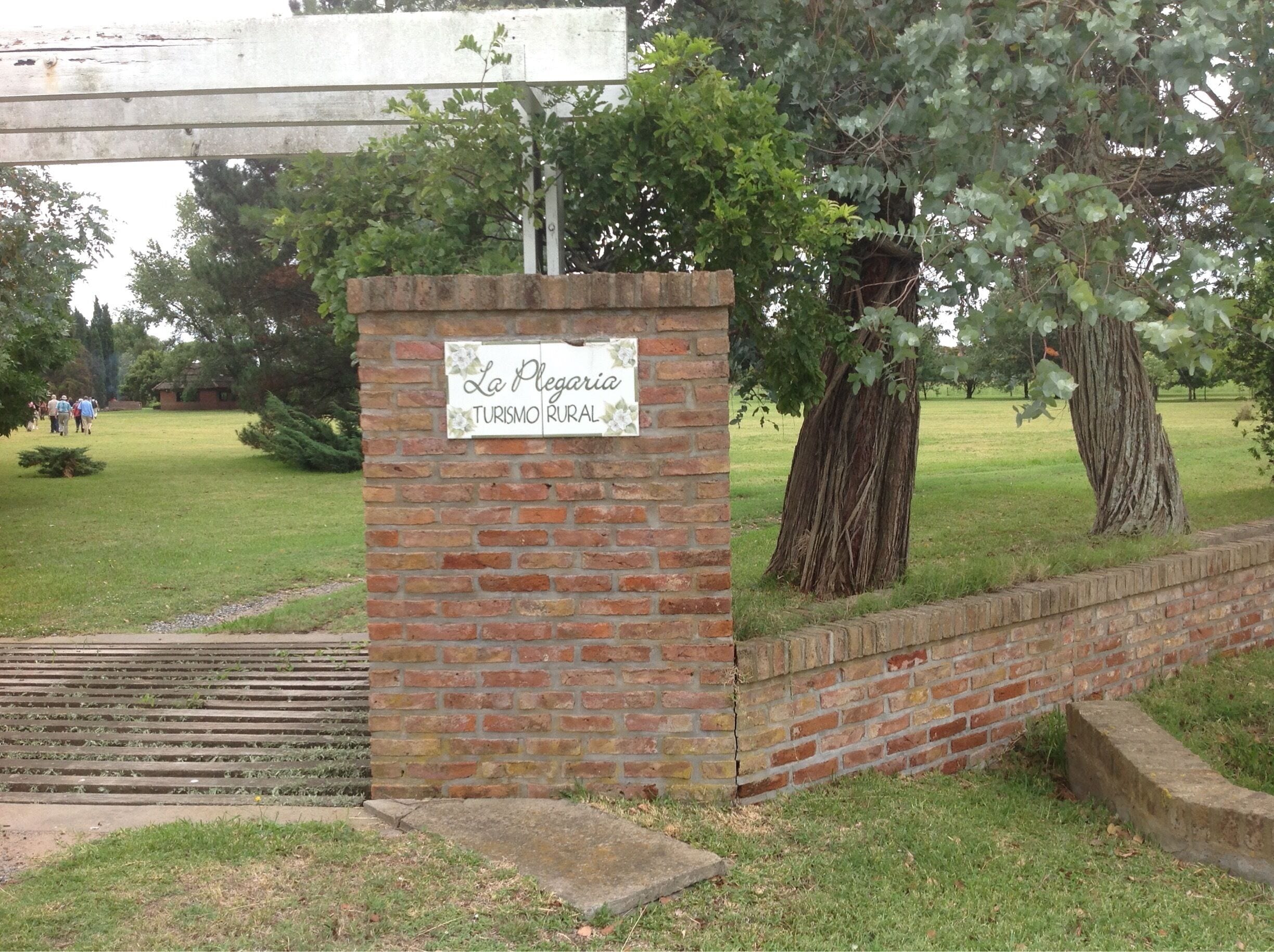 Ranch country, the auto gate was made out of wood.