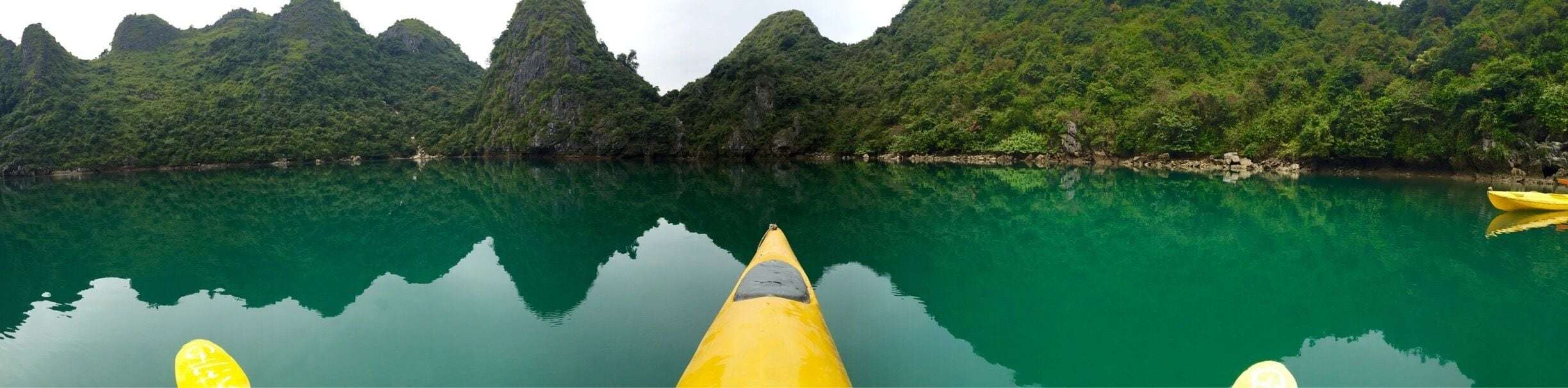 Kayaking in Ha Long Bay