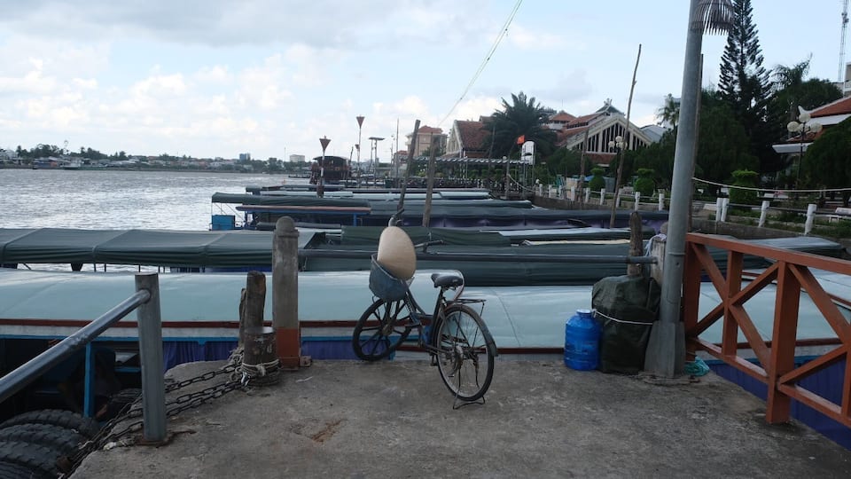 The lonely bike at the end of the pier. Waiting patiently for a ride.