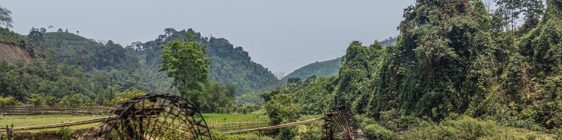 Thin Village in Con Cuong DIstrict, Nghe An Province of Vietnam