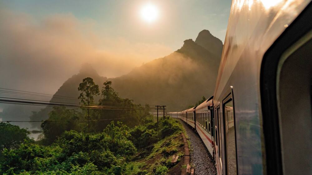 Over night train traveling in Vietnam took this early morning shot out my window.