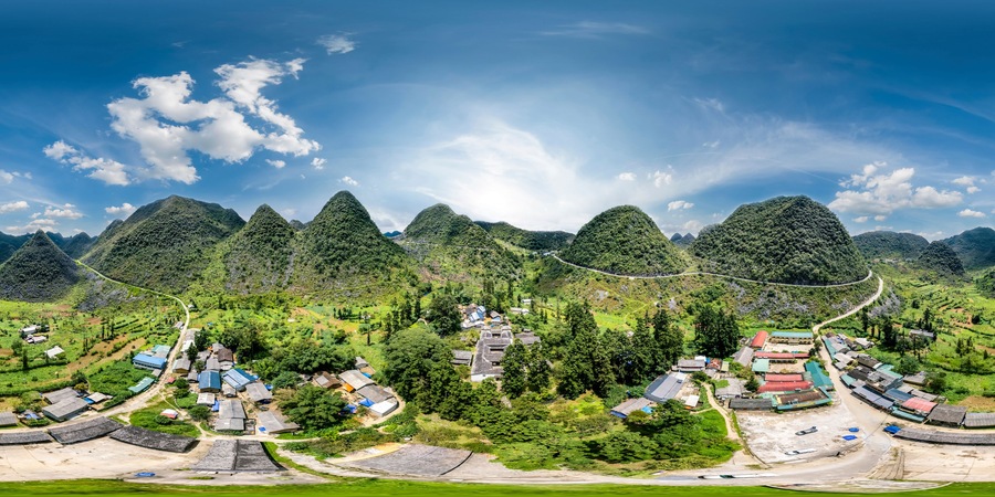 360 photo , Mansion of Vuong Family in Ha Giang province, Viet Nam