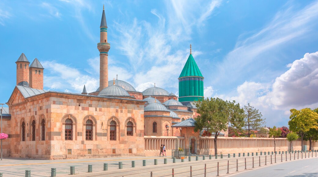 Mevlana museum mosque in Konya, Turkey