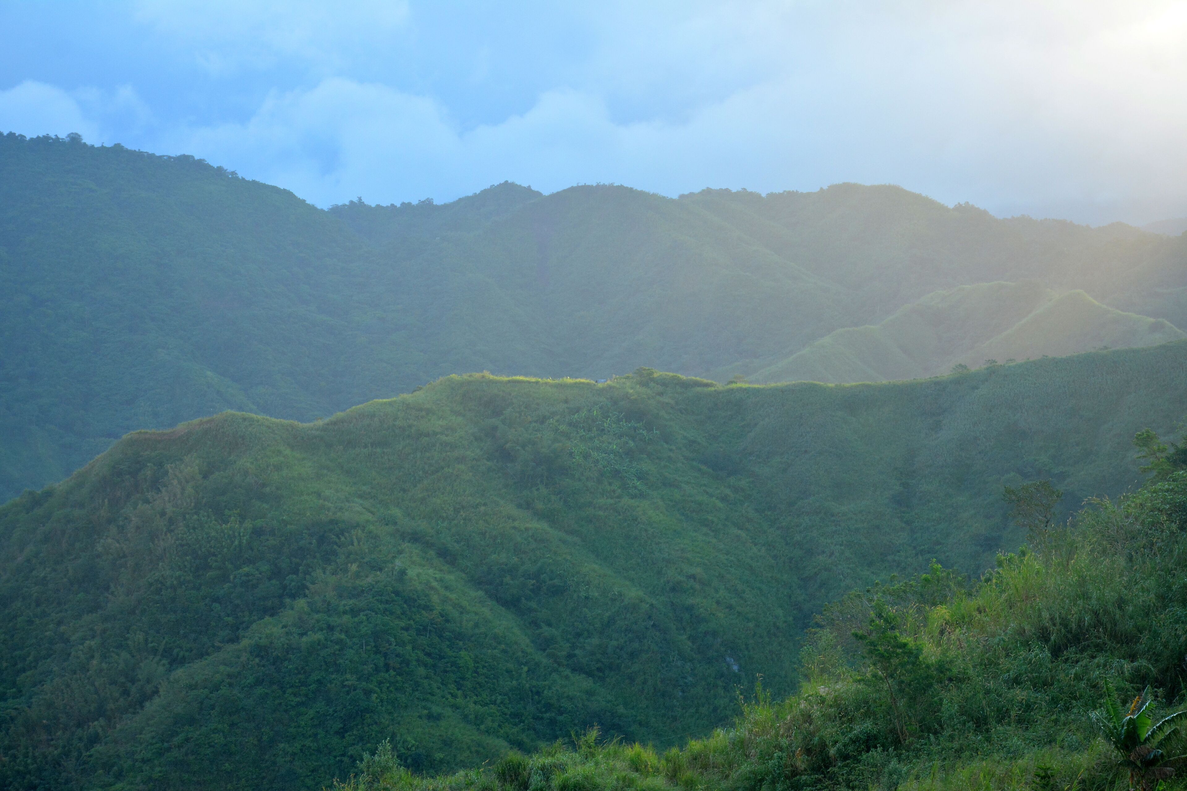 View from the top at Treasure Mountain in Tanay, Rizal, Philippines