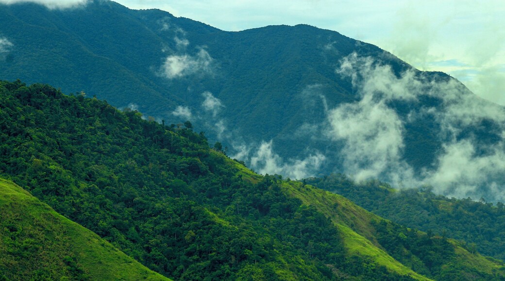 The Greenish mountain range of Gabaldon Mountains, and at the Back grounds the view of Mingan Mountain of Aurora Province... #Natures #Nature #GreatOutdoors