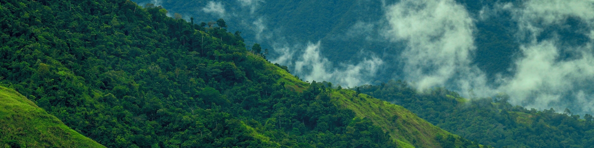 The Greenish mountain range of Gabaldon Mountains, and at the Back grounds the view of Mingan Mountain of Aurora Province... #Natures #Nature #GreatOutdoors