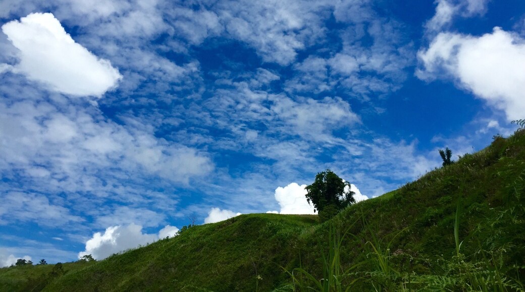on the top of asik asik falls, taken on our way to , it takes 20 minutes descending walk going to the falls. #blue travel photo contest