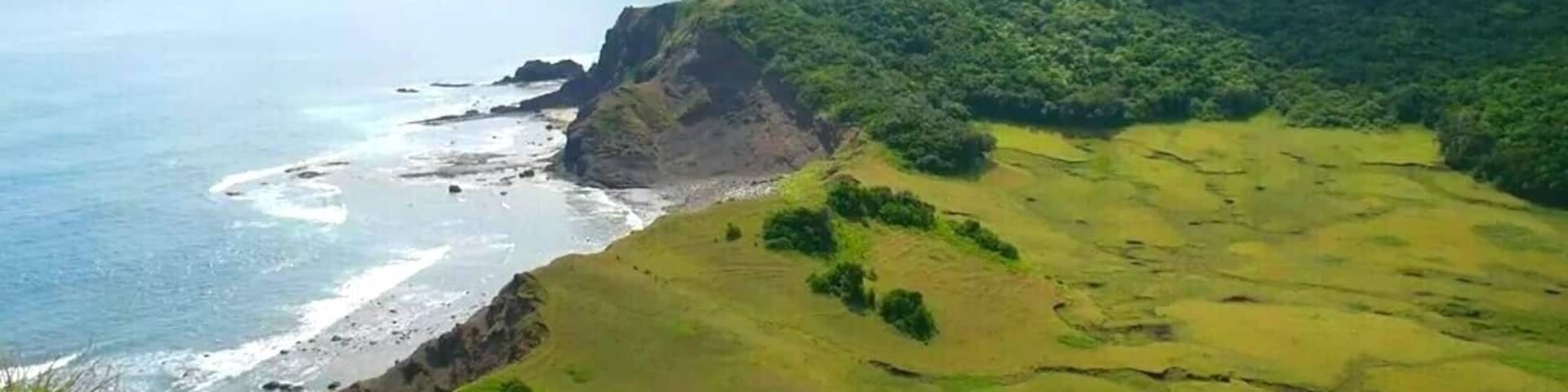 The amazing view from Cape Engano lighthouse. Looks like Batanes at first glance. #beach