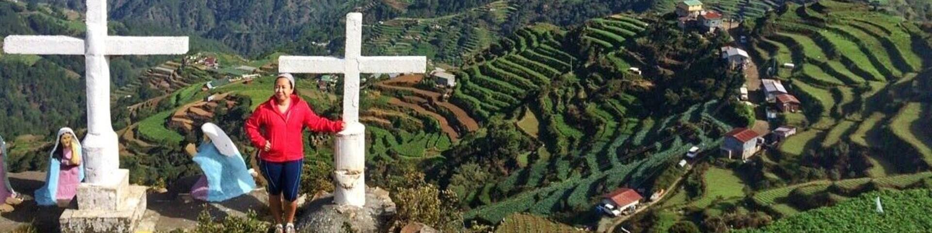 An amazing view of the rice terraces and vegetation at the summit of Mt. Timbak, Luzon's third highest peak. #CordilleraMountains #Philippines #hiking #mountains #nature