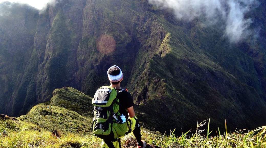 After two days of walking steep slopes, here I was staring at this ridge before me, which we were about to cross before we reach the summit of this majestic mountain. #hiking