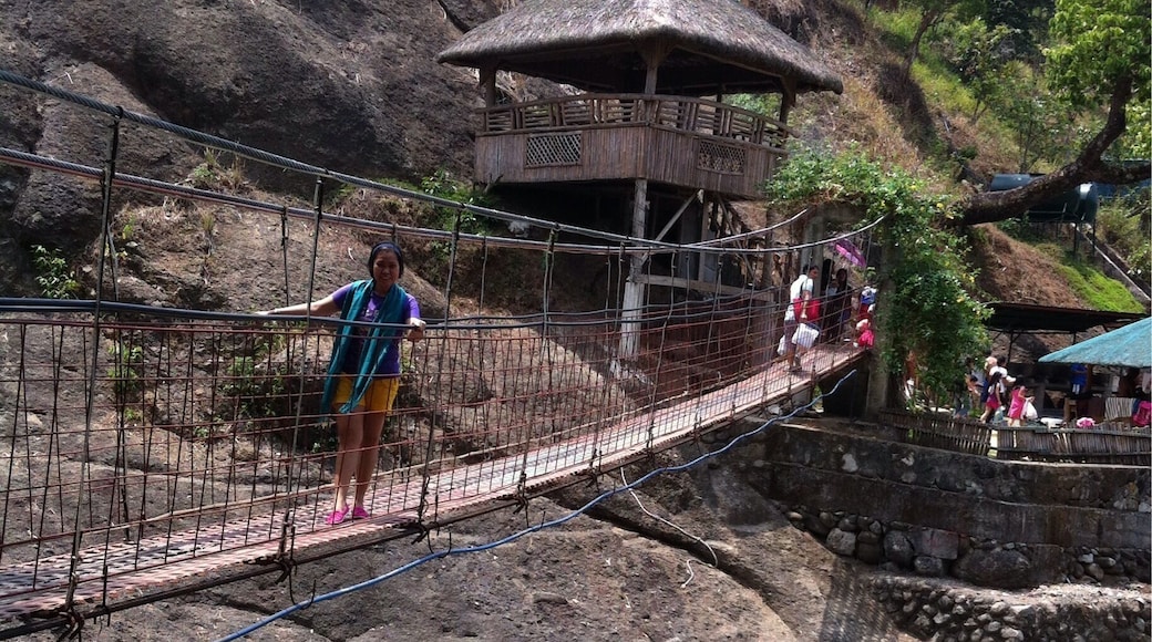 Shaky hanging bridge. A little scary!!!