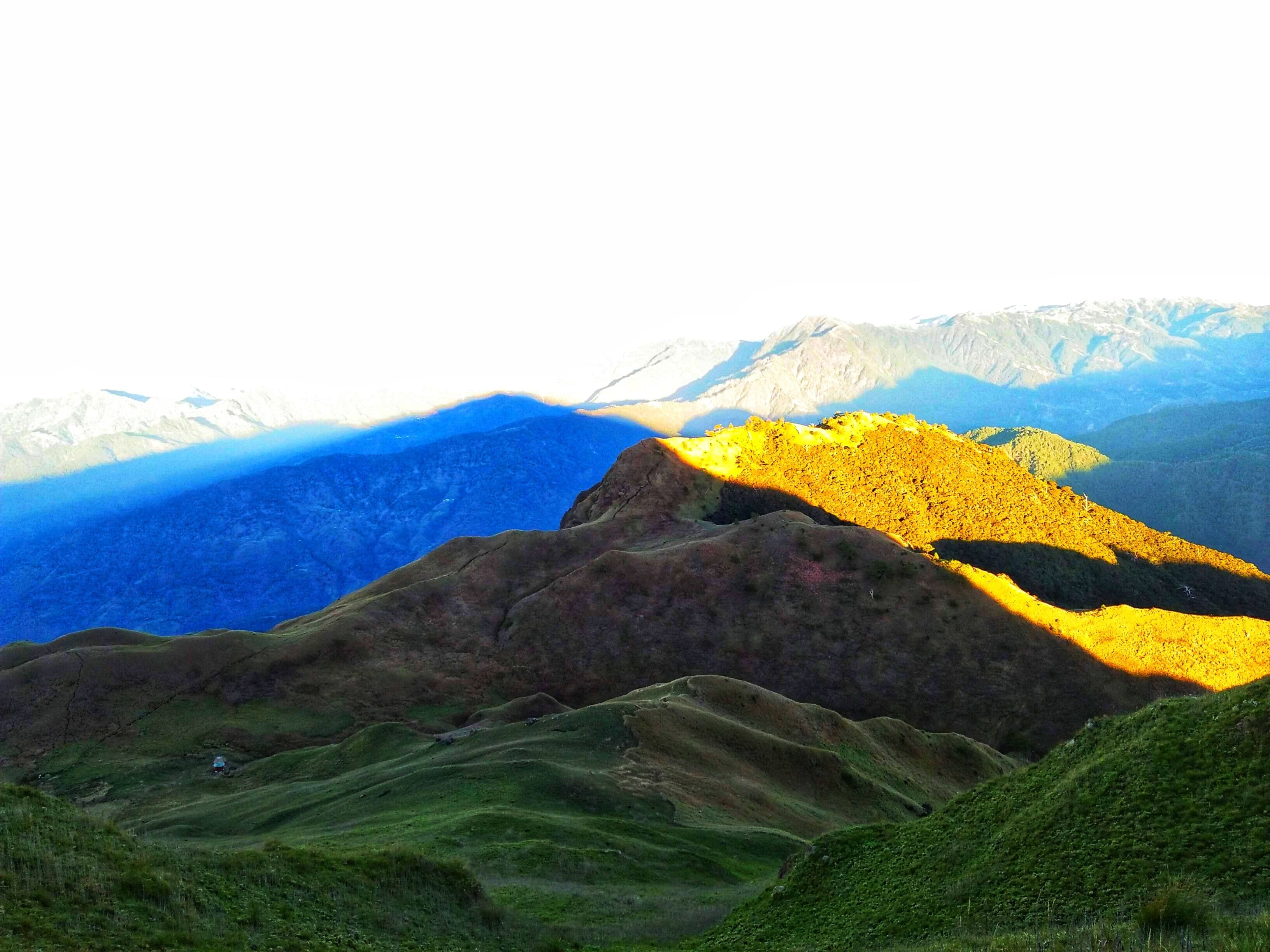 View of Saddle Camp from the summit of Mt.Pulag.