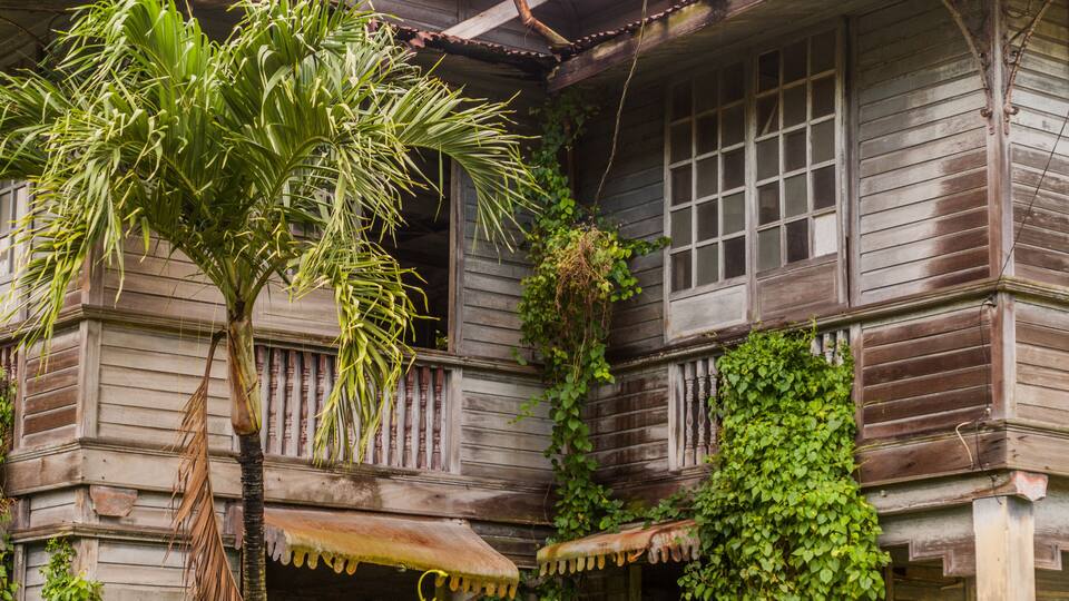 Old wooden house in Silay city, Philippines.