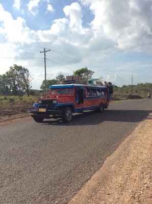 Jeepney. The main transportation in the Philippines.