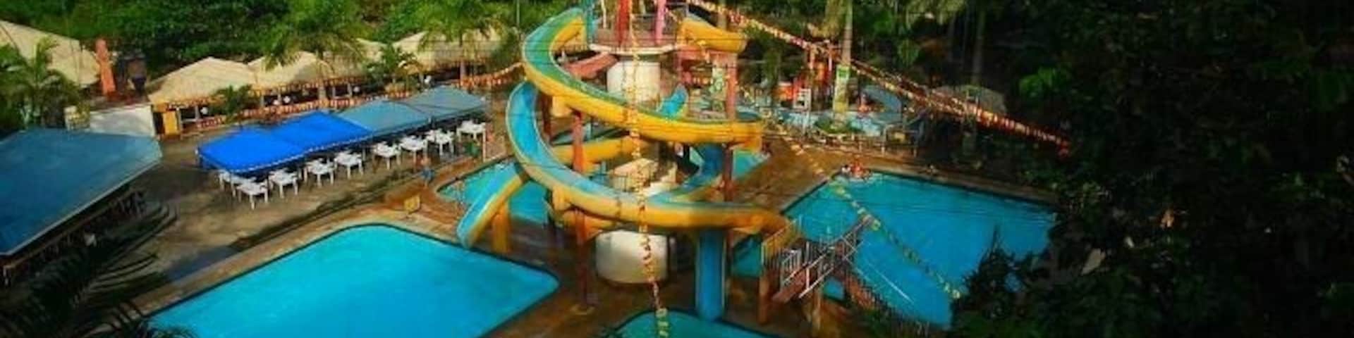 I was here 2 years ago. This is the view at Waig Crystal Spring Resort.