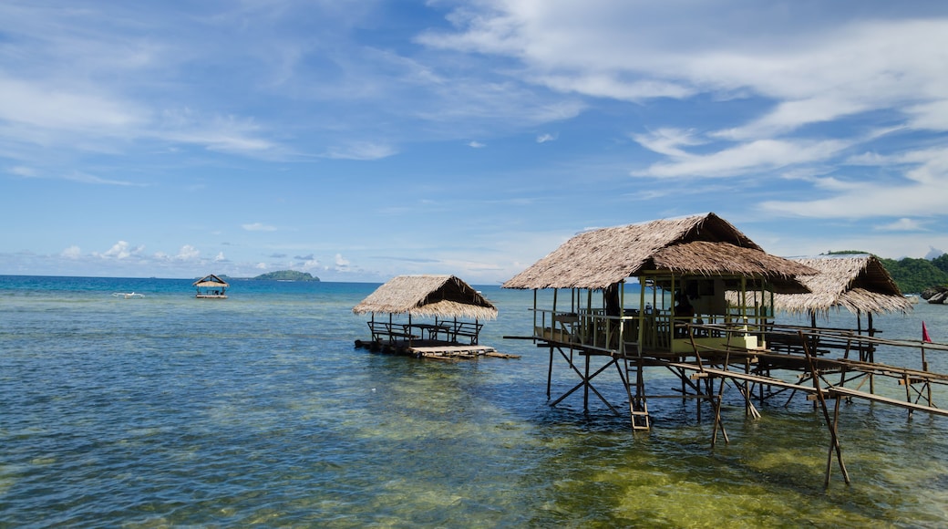 View and landscape of Mindanao Region, The Philippines, Lanuza area and Cortes.