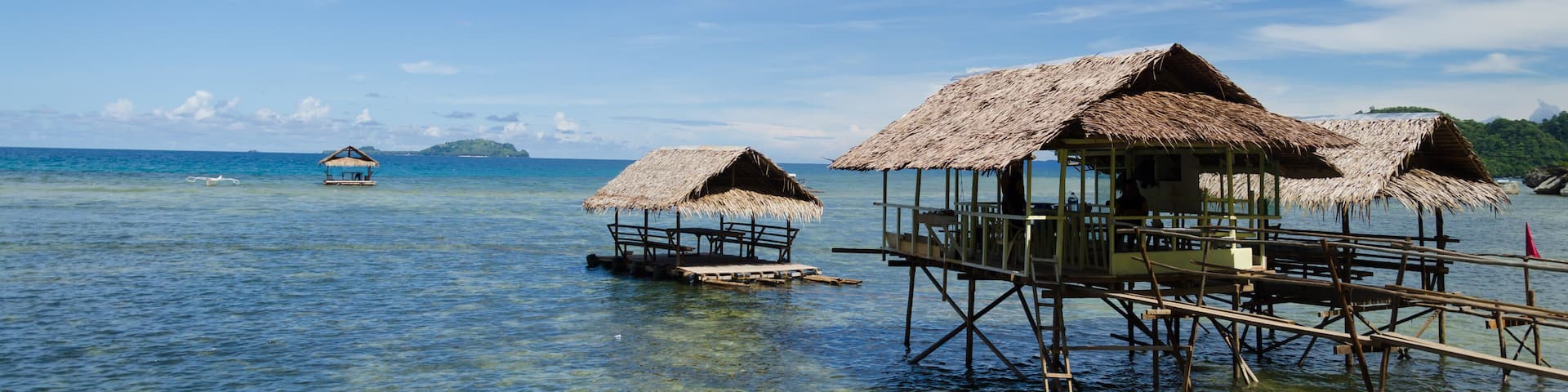 View and landscape of Mindanao Region, The Philippines, Lanuza area and Cortes.