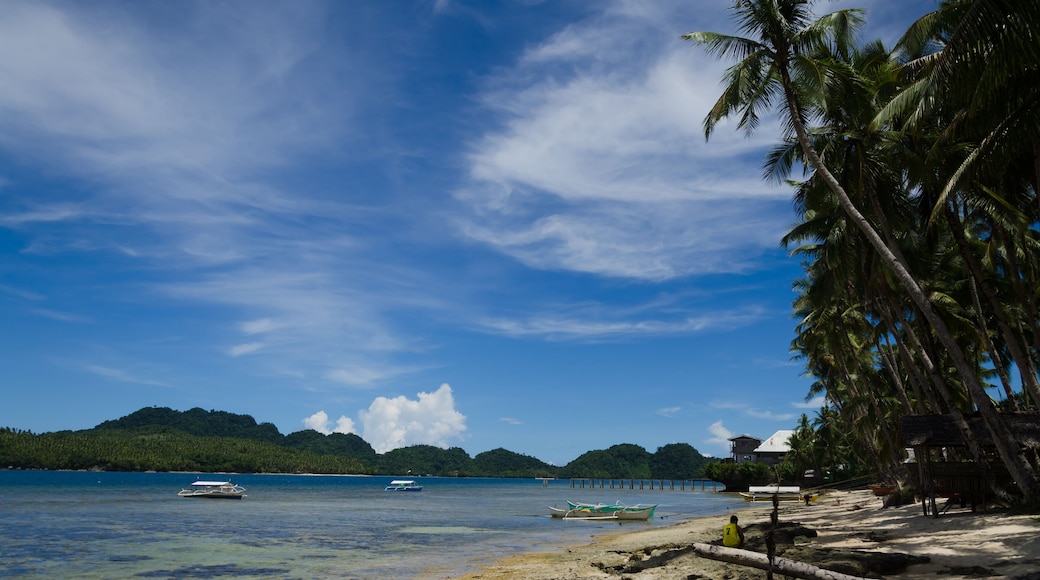 View and landscape of Mindanao Region, The Philippines, Lanuza area and Cortes.