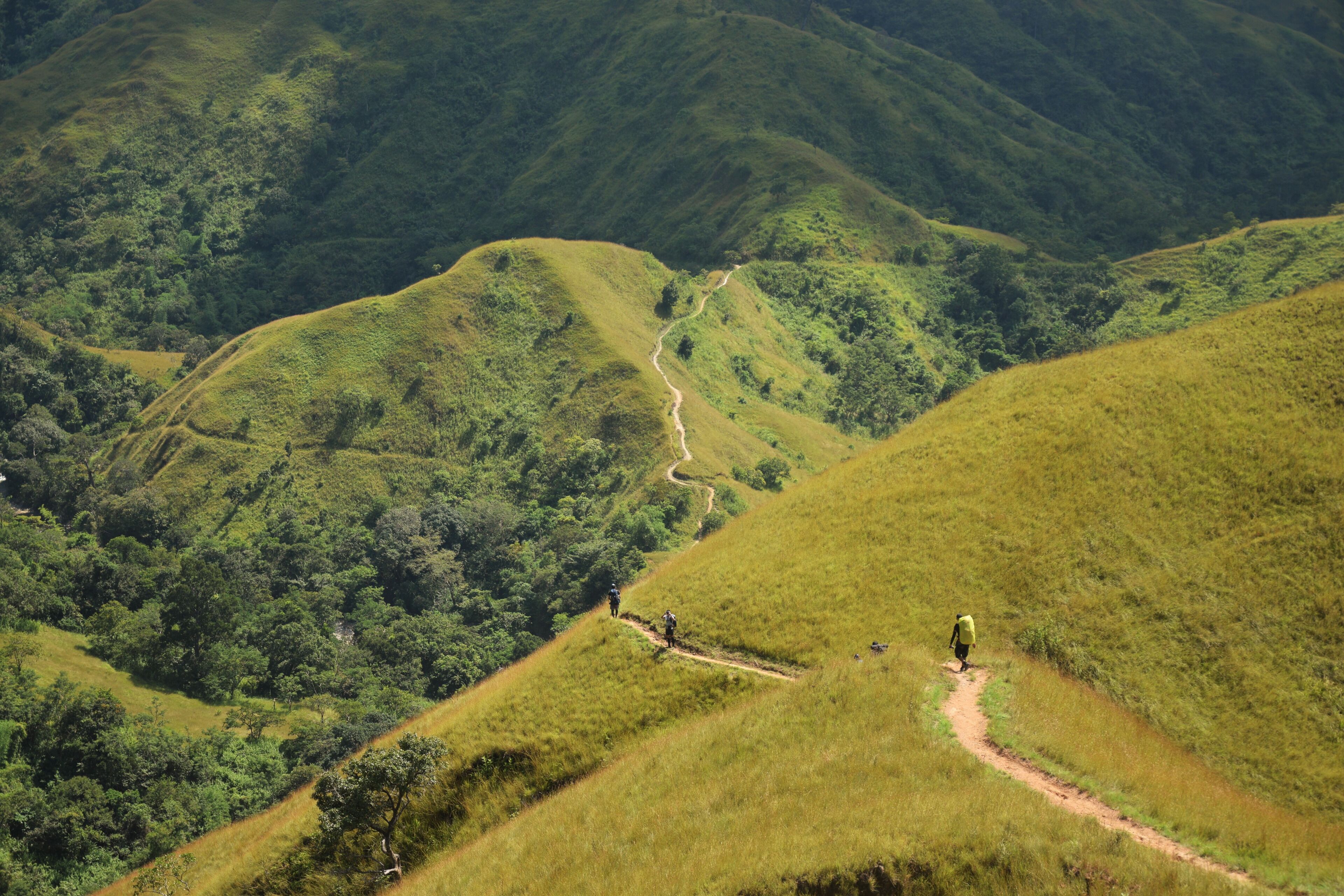 The climb to Mt. Pisusok requires hiking through the stunning Apao Rolling Hills. Sunrise and sunsets here are beautiful as well.