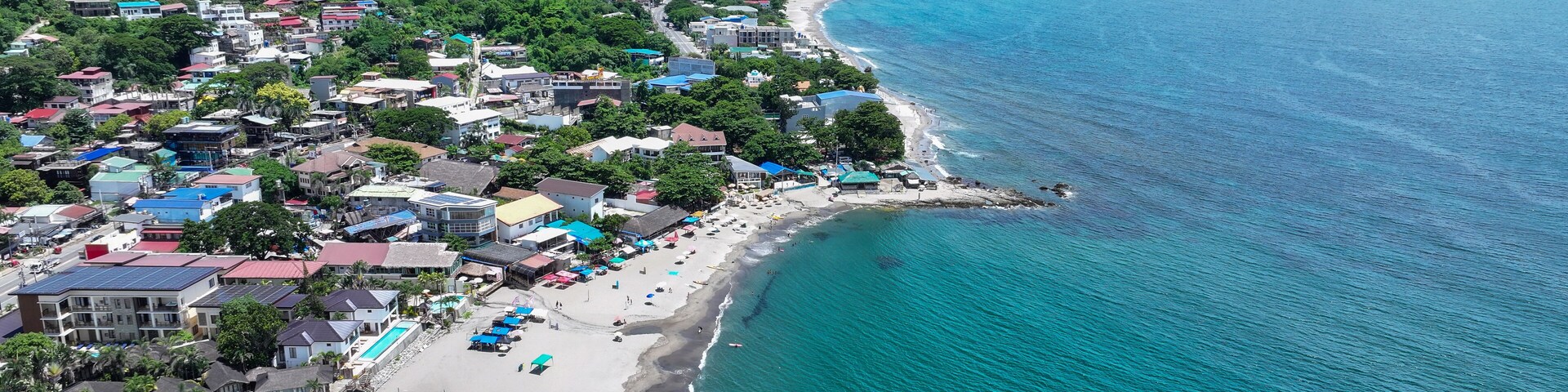 view from the beach la union philippines