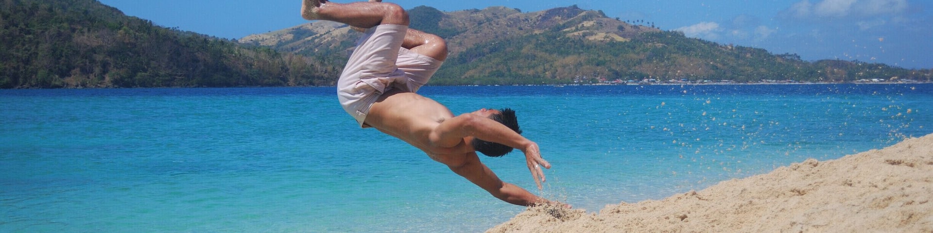 Dive into the crystal blue waters in this small, uninhabited island. #beach