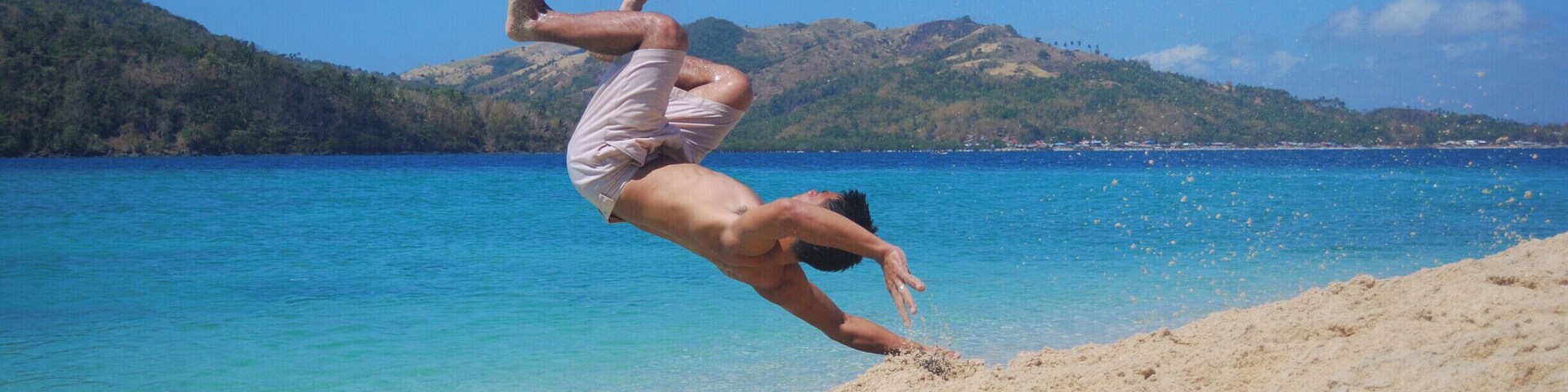 Dive into the crystal blue waters in this small, uninhabited island. #beach