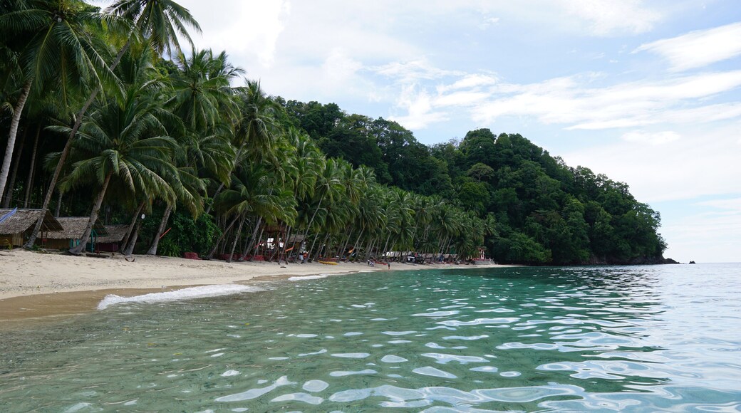 Crystal clear water.
