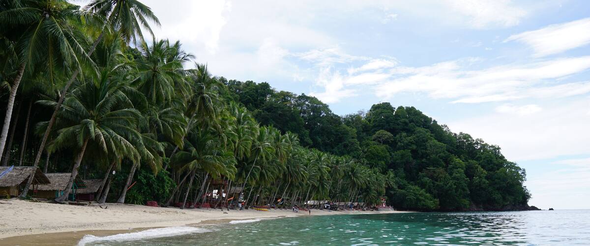 Crystal clear water.