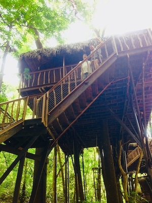 A green haven in Ilocos Norte ( Philippines ) awaits people longing for the healing power of Nature... there are Treehouses, hanging Bridge to name a few.... #Nature#Green#Outdoor