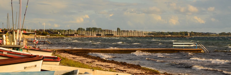 View from the beach in Raa, Helsingborg, Sweden