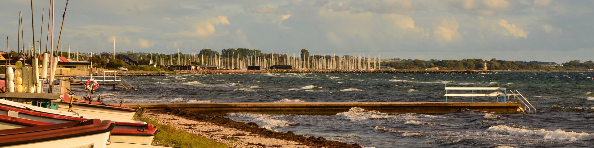 View from the beach in Raa, Helsingborg, Sweden