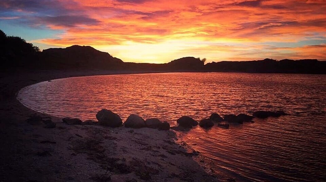 When we went camping on the west coast of Sweden we got to witness the reddest sunset we've ever seen! #red #sweden #sunset