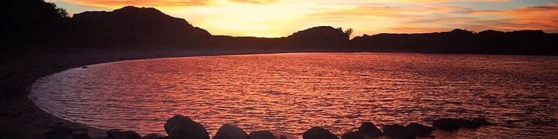 When we went camping on the west coast of Sweden we got to witness the reddest sunset we've ever seen! #red #sweden #sunset