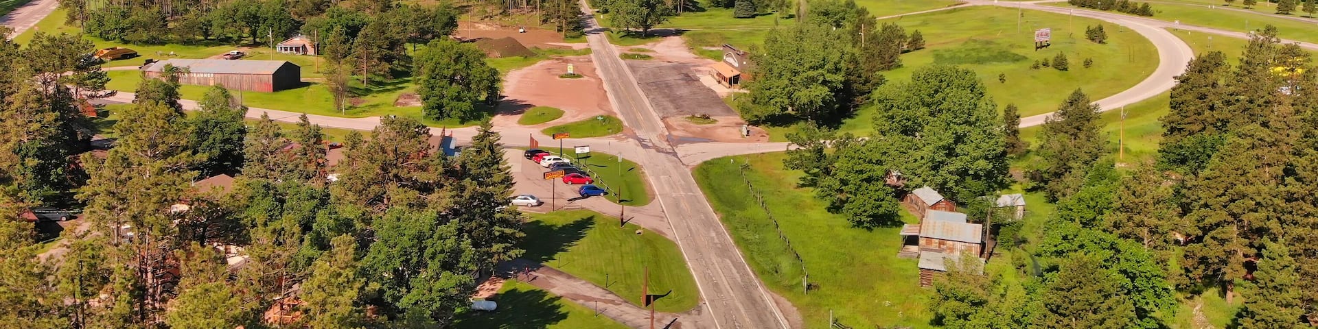 SOUTH DAKOTA, USA - JULY 2019: Countryside hills near Rockerville Lodge