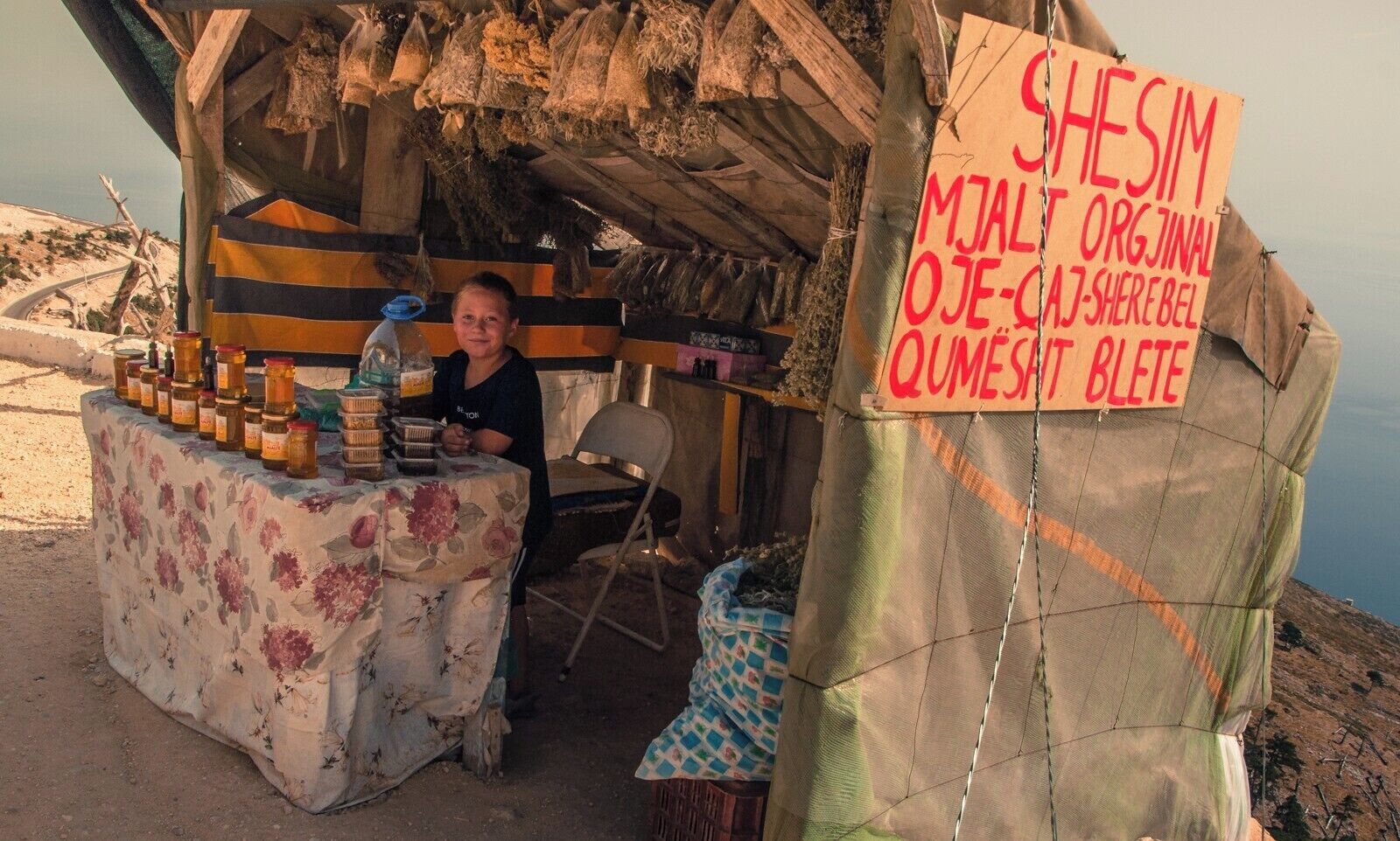 The Llogara Pass (Albanian: Qafa e Llogarasë; Greek: Στενό Λογαρά) is a high mountain pass within the Ceraunian Mountains along the Albanian Riviera. It connects the Dukat Valley in the north with Himarë in the south. Orikum is the nearest city on the northern side of the pass and the village of Dhërmi in the south.
The Llogara Pass is also part of the Llogara National Park, which spans an area of 10.1 km2 (3.9 sq mi).