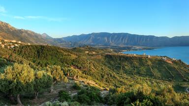 Adriatic sea sunset view (Albania).