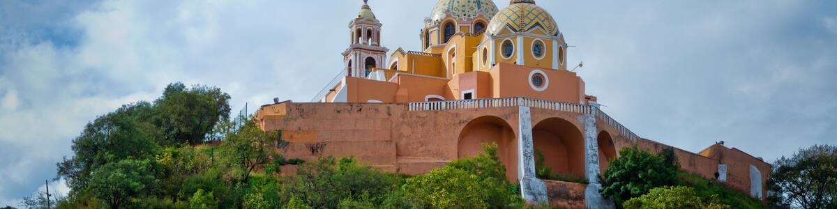 Church of Our Lady of Remedies in Cholula. Mexico