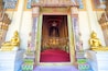 Bang Na, Bangkok / Thailand / January 04, 2020 : Wat Wachiratham Sathit Worawihan. Great little temple in the heart of a Bangkok community.